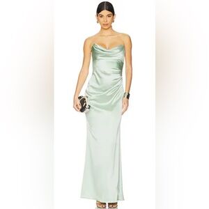 NWT KATIE‎ MAY Seafoam Green Taylor Strapless Dress